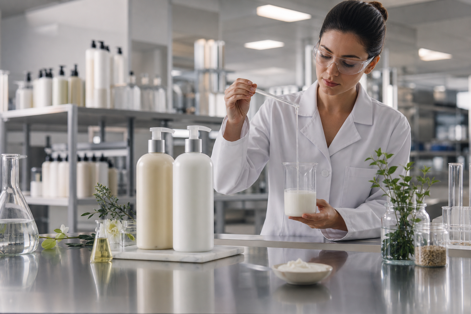 Hair care manufacturing lab