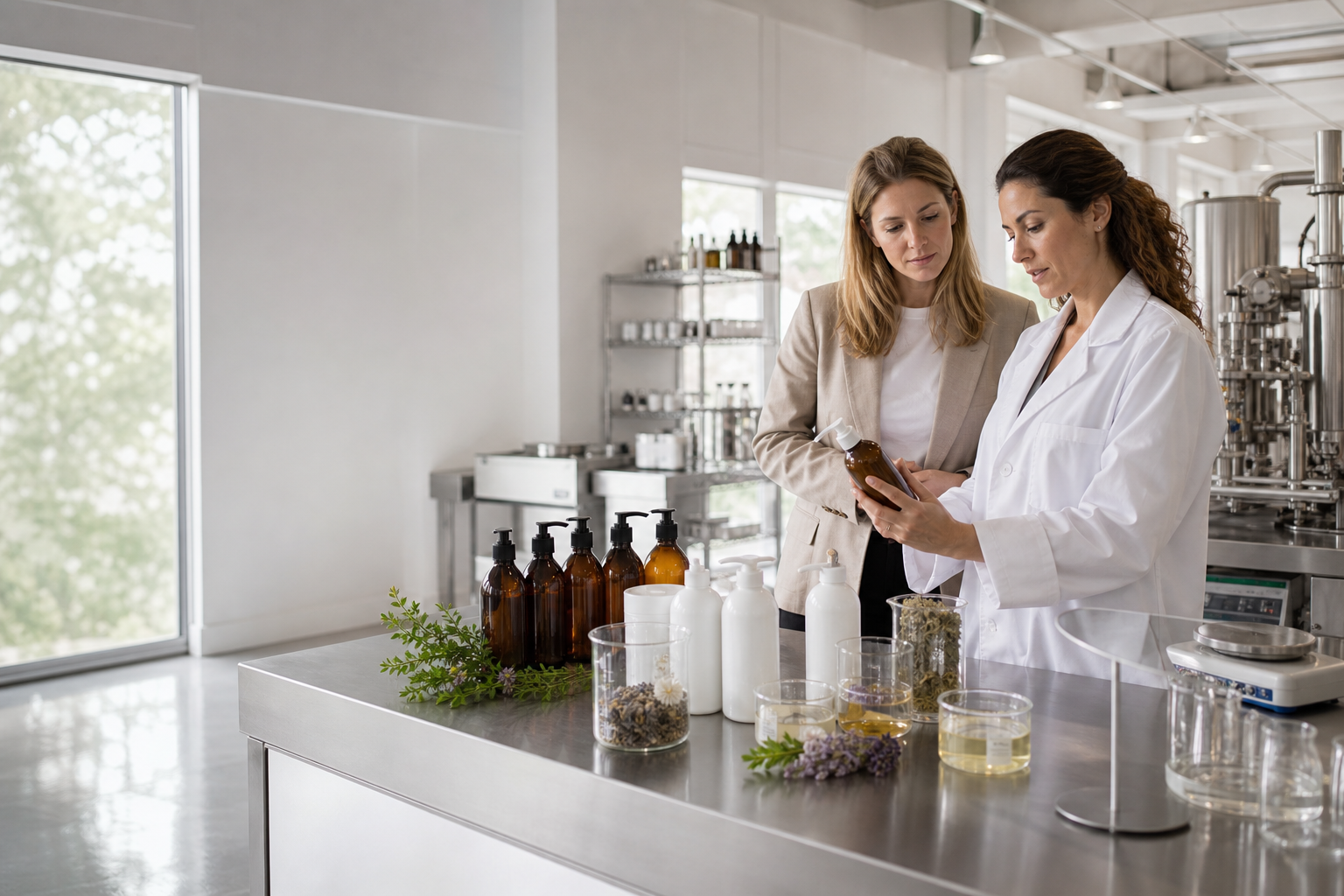 Custom Shampoo Manufacturer for Hair Care Brands cosmetic manufacturing lab hero image