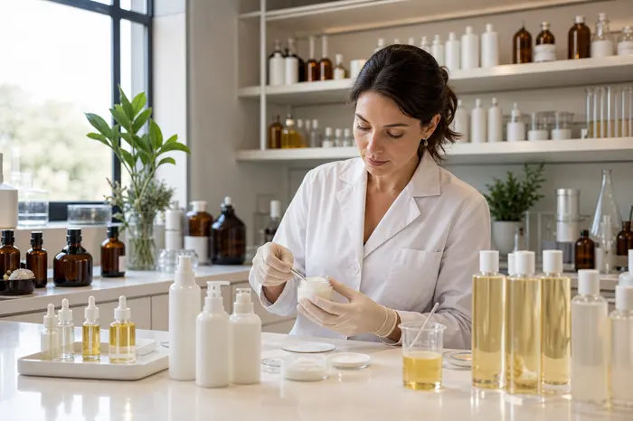 Skincare lotion and serum manufacturing lab
